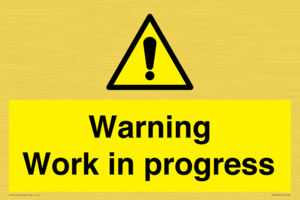 Warning Work in progress